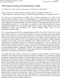 Solange serquis is a registered landscape architect in both santa fe, new mexico, and buenos aires, argentina. 010 Oxygen Ordering At Grain Boundaries In Mgb2 Microscopy And Microanalysis Cambridge Core