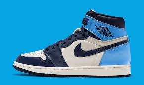 The obsidian and university blue suede overlays are reminiscent of the colors worn by michael jordan in his college days, allowing the. Air Jordan 1 Sail Obsidian University Blue 555088 140 Release Date Sole Collector