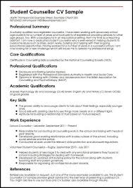 How to begin writing a cv as a student. Student Counsellor Cv Sample Myperfectcv Template