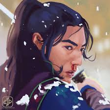 After painting Xiao Mei it felt wrong to leave out Jin. So here is my  follow up House of Flying Daggers portrait. It took a little longer than  the last one. I