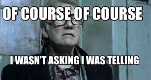An element of a culture or system of behavior all posts must be memes and follow a general meme setup. Meme Creator Funny Of Course Of Course I Wasn T Asking I Was Telling Meme Generator At Memecreator Org