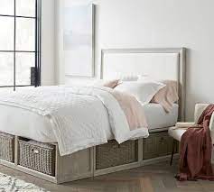 Hudson bed with storage drawers room & board. Stratton Storage Platform Bed Montgomery Headboard With Baskets Bed Frame With Drawers Bed With Drawers Furniture