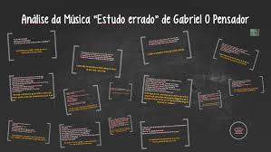 Analise Da Musica Estudo Errado De Gabriel O Pensador By Suellen Goncalves