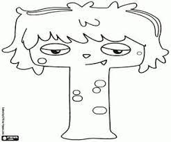 Coloriage Le Jeune Monstre De La Lettre T Coloriage Disney Coloriage Coloriage Gratuit