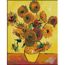 Numele lui vincent van gogh a devenit pentru totdeauna asociat cu cel al florii soarelui; 454 Van Gogh Vas Cu Floarea Soarelui Goblen Krif Timisoara