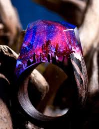 Ring Collection Original Secret Wood Wood Resin Jewelry Wood Jewelery Ring Collections