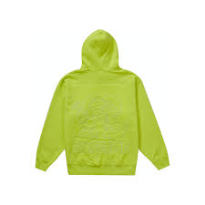 fsusa supreme cutout logo natural size xl. Supreme Smurfs Hooded Sweatshirt Acid Green Ofour