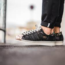 Black And Rose Gold Adidas Sneakers Limited Edt Adidas Superstar 80v Rose Gold Adidas Superstar Adidas Sneakers
