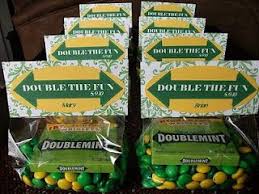 Eyelet Ice Cream Double The Fun Doublemint Party Twin Baby Shower Theme Twins Baby Shower Twin Boys Baby Shower