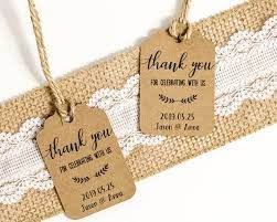 Kraft Thank You Tags Pack Of 20 Personalised Wedding Favour Etsy In 2021 Personalized Wedding Favor Tags Wedding Favor Tags Printable Wedding Favor Tags