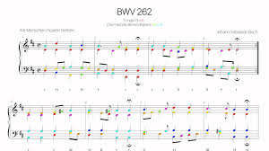 Maybe you would like to learn more about one of these? Bach Chorale Bwv 262 Harmonic Analysis With Colored Notes Alle Menschen Mussen Sterben Youtube