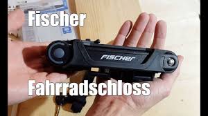 Fischer Fahrradschloss Mit Halter Youtube