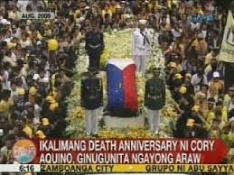 The death of cory in august. Ub Ika 5 Death Anniversary Ni Cory Aquino Ginugunita Ngayong Araw Youtube