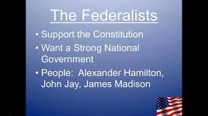 The Federalists Vs Anti Federalist Debate