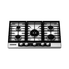 kitchenaid 30 gas cooktop stainless steel
