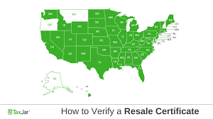 Sales Tax By State How To Verify A Resale Certificate