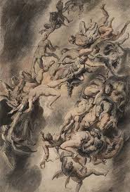 The dawn shall rise, the sun will fall / judgement is near, and here comes fear / darkness filled up the place / all is plague with their bodies tormented / you foolish. Peter Paulrubens The Fall Of The Damned 1618 Mutualart