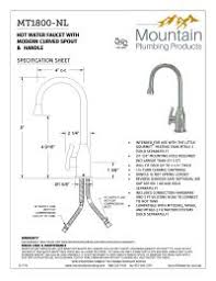 Check spelling or type a new query. Mountain Plumbing Mt1800 Nl Hot Water Dispenser W Wine Bottle Spout Fresh Water Systems
