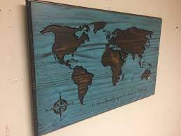 Pin On Wooden World Maps