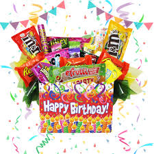 Teacher tote mother birthday birthday box. Happy Birthday Chocolate And Candy Present In Decorative Gift Box Full Of Brand Name Popular Items Walmart Com Walmart Com