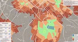 Interactive map determines how walkable Charlotte, NC ...
