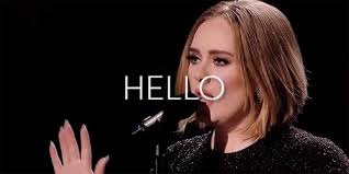 Aber mit diesem song ist sie explodiert! Adele Hello Gif Adele Hello Discover Share Gifs