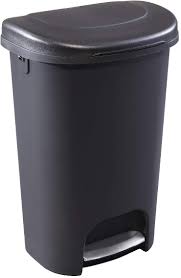 Uline stocks a huge selection of rubbermaid® brute® trash cans. Rubbermaid New 2019 Version Step On Lid Trash Can For Home Kitchen And Bathroom Garbage 13 Gallon Black Walmart Com Walmart Com