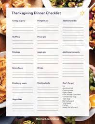 Turkey and gravy, stuffing, mashed potatoes, pumpkin pie and all the rest: Thanksgiving Meal Checklist Easy Timeline Walmart Com