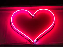 Download the perfect aesthetic pictures. Heart Neon Sign Light Red Background Toppng