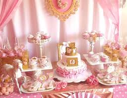 Birthday Cake Table Decoration Ideas 35 Cute 1st Birthday Party Ideas For Girls 1st Birthday Party For Girls 1st Birthday Princess Princess Birthday Party