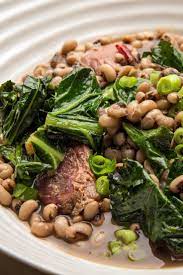 Black Eyed Peas With Ham Hock And Collards Recipe Recipes Pea Recipes Nyt Cooking