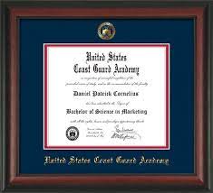 United States Coast Guard Academy Diploma Frames W Seal Navy On Red Mat 15x19 Diploma Frame University Diploma Wayne State University