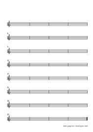 La clé de sol se nomme ainsi car son centre représente la note sol. Papier Musique Et Partition Vierge Servez Vous
