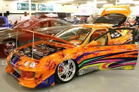 Cool Tricked Out Cars I Love The Orange Paint Job Only Pimped Out Cars Cool Car Pictures Custom Cars Paint