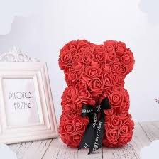 Red Rose Bear Flower Teddy For Girlfriend Wedding Birthday Valentine S Day Gifts