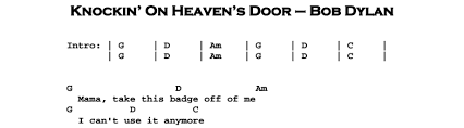 To be knocking on heavens door, is to be before a far great dilemma. Bob Dylan Knockin On Heaven S Door Guitar Lesson Tab Chords