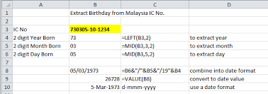 Find out what is the full meaning of nric on abbreviations.com! Https Seanexcel Blogspot Com 2012 08 Extract Birthdate From Malaysia Ic No Html