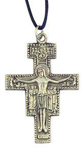 Saint Francis Cross 2 Inch Silver Tone San Damiano Crucifix Pendant By Nirvana Silver Awesome Products Selected By Anna Churchill Ornamenty