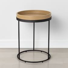 Wood Steel Accent Table Black Hearth Hand With Magnolia In 2020 Wood Accent Table Wood Accents Magnolia Furniture