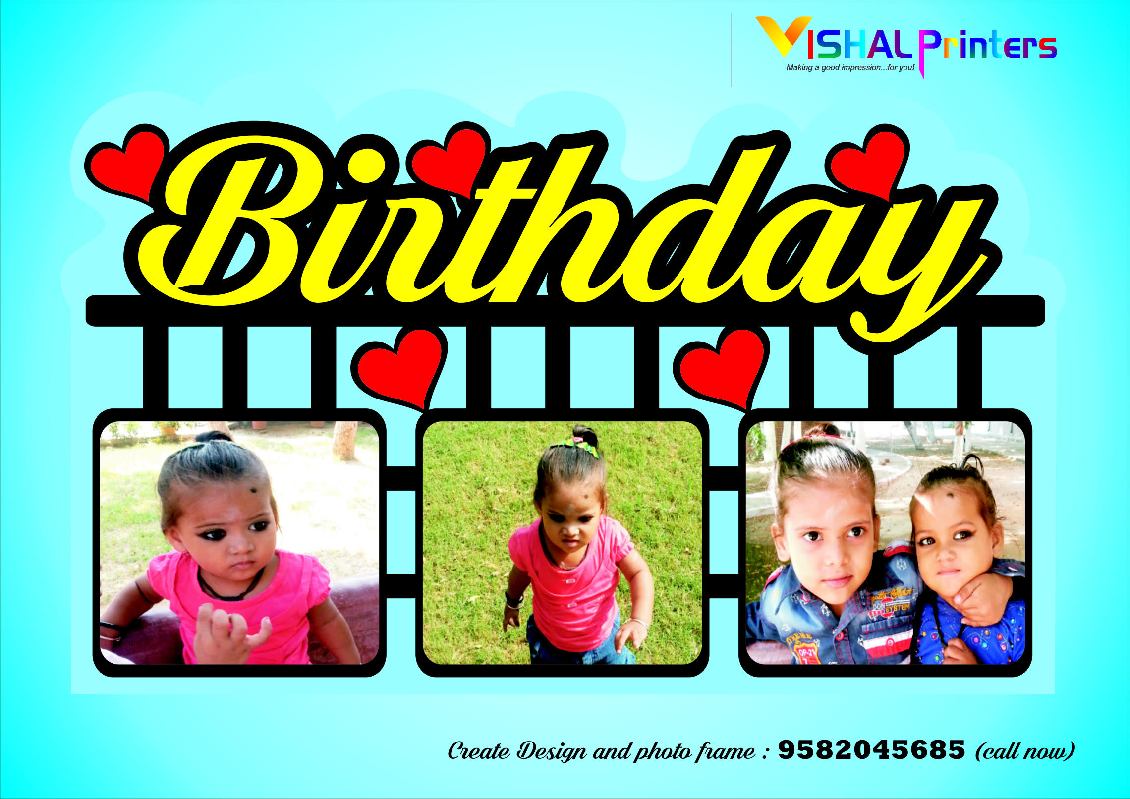 Birthday Laser Cutting Desing product image