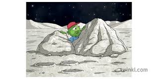 Alien Hiding Behind A Moon Rock Extra Terrestrial King Of Space Ks2 The resolution of png image is 400x400 and classified to rock using search and advanced filtering on pngkey is the best way to find more png images related to cartoon rock. alien hiding behind a moon rock extra