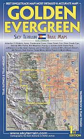 Golden Evergreen Co Topographic Recreation Map For Backpacking Biking Fishing Camping Trail Maps Evergreen County Park