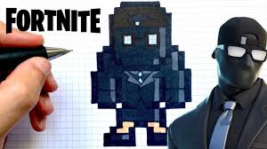 Tuto Dessin Skin Shadow Beatch Brawler Pixel Art Fortnite Youtube