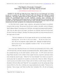 Pink floyd shine on you crazy diamond chords. Pdf The Shadow Of Yesterday S Triumph Pink Floyd S Shine On And Stage Theories Of Grief Un Refereed Author Version