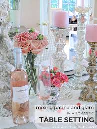 Start by placing a charger plate under the dinner plate for a little added drama. Chippy Dinner Party Setting A Table With Shabby Chic Accessories