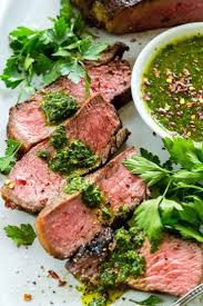 New York Strip Steak With Chimichurri Sauce Jessica Gavin Recipe New York Steak Recipe Strip Steak Recipe Steak With Chimichurri Sauce