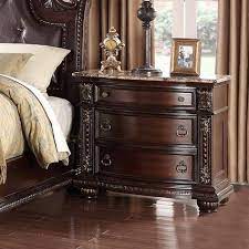 Crown Mark B1600 Stanley Cherry Finish Solid Wood Queen Bedroom Set 3pcs Classic B1600 Q Set 3 Bedroom Sets Queen Bedroom Set Queen Sized Bedroom Sets
