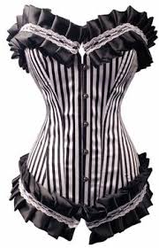 Black And White Striped Corset Pin On Halloween