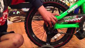 To install the training wheels you will require a 15 mm wrench, an adjustable wrench and the training wheels hardware which should include all assembly nuts, bolts, washers and the wheels. Installing Training Wheels On A Bike Youtube