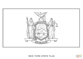 New York State Flag Coloring Page - Coloring Home